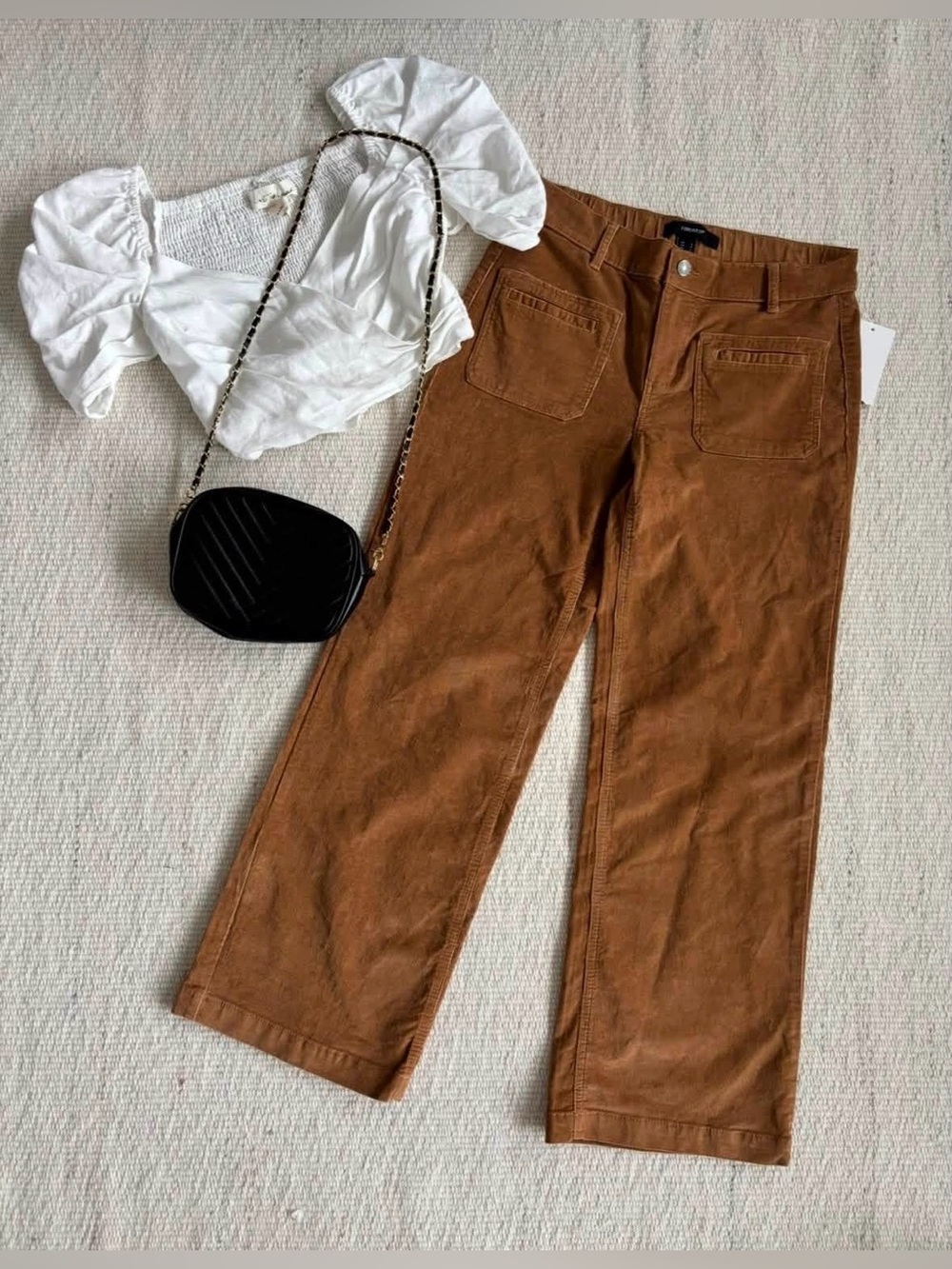 | NWT | Forever 21 | Brown Wide-Leg Corduroy Pants Women’s size Small